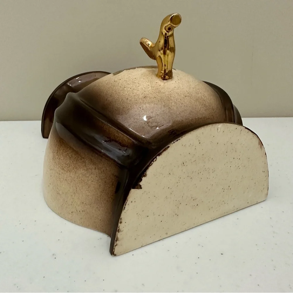 Vintage Decorative Gold Roses Wall Hanging Dispenser/Basin Top - Picture 7 of 10